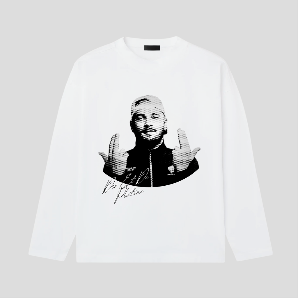 T-shirt manches longues mix 100% Cotton