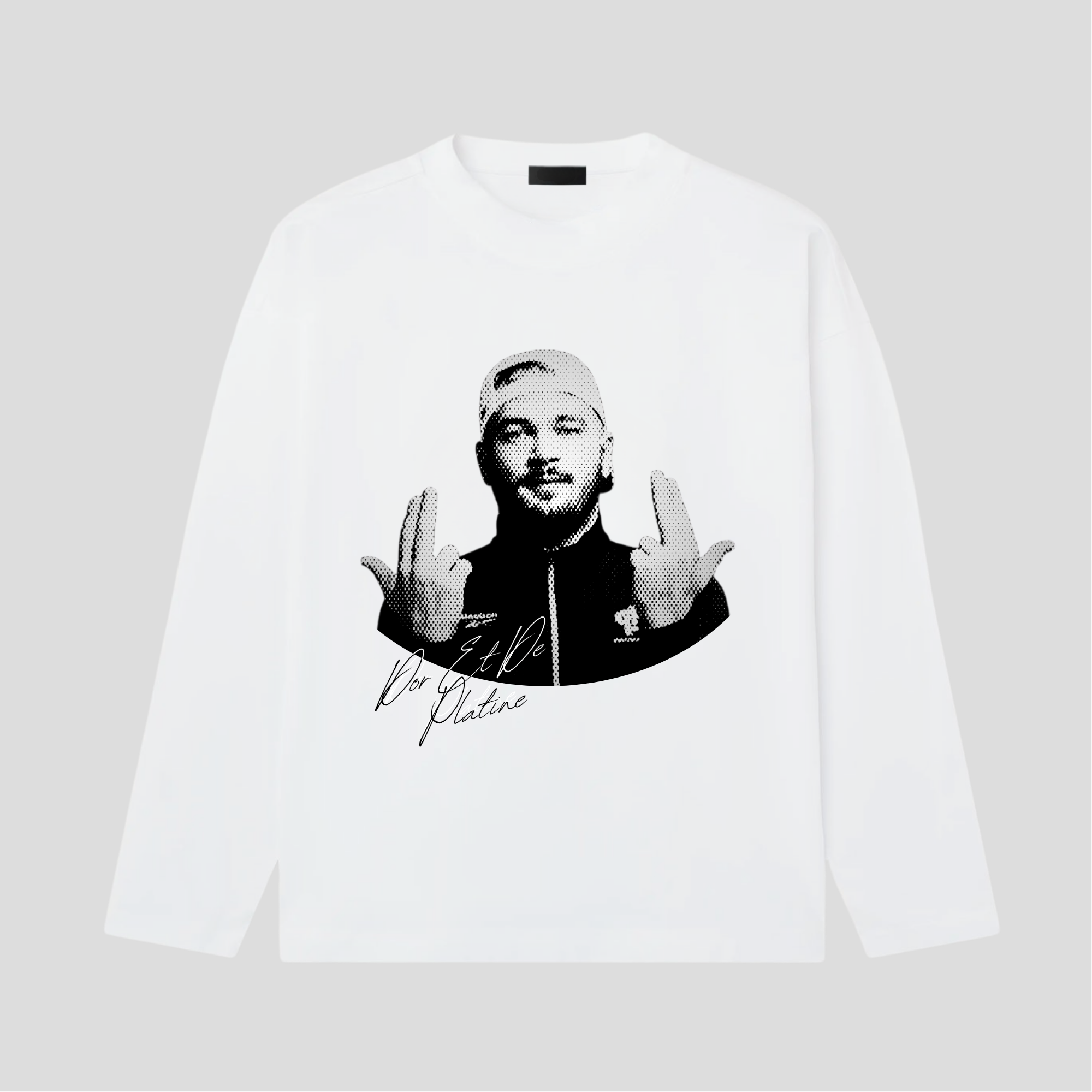 T-shirt manches longues mix 100% Cotton